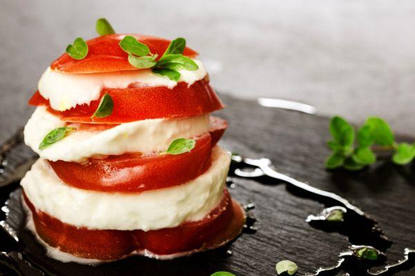 Our Caprese Salad Stack is the perfect way to start any meal!