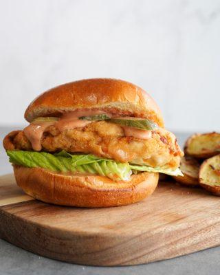 Our famous Krispy Keaik chicken sandwich