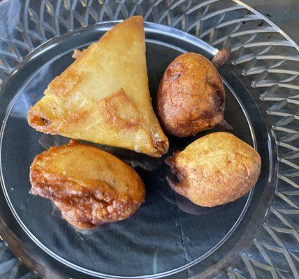 Samosa and puff puffs