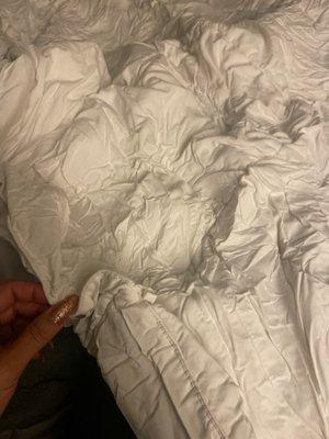 Melted comforter