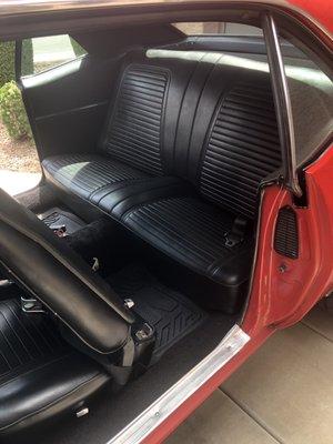 Existing backseat of my 69 camaro