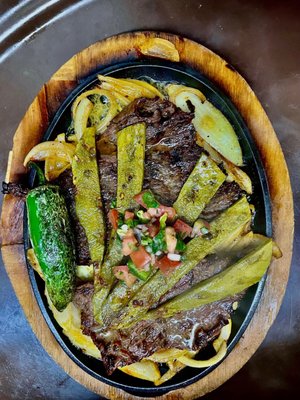 Carne Asade with Cactus and pico on top! Fancy!!