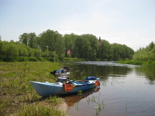 Kayaking on Lake Onalaska