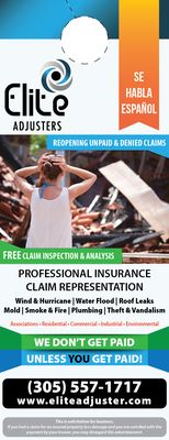 Professional Insurance Claim Representation. CALL NOW!