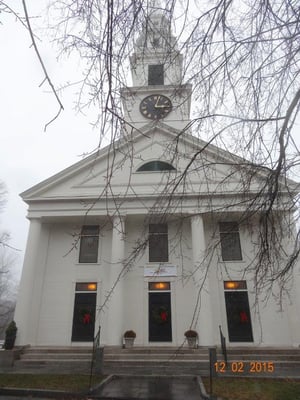 The Congregational Church of Grafton ready for the holidays.