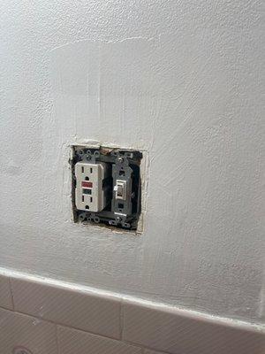 Horrible painting job.