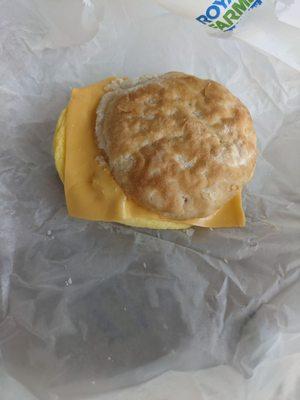 Biscuit breakfast sandwich