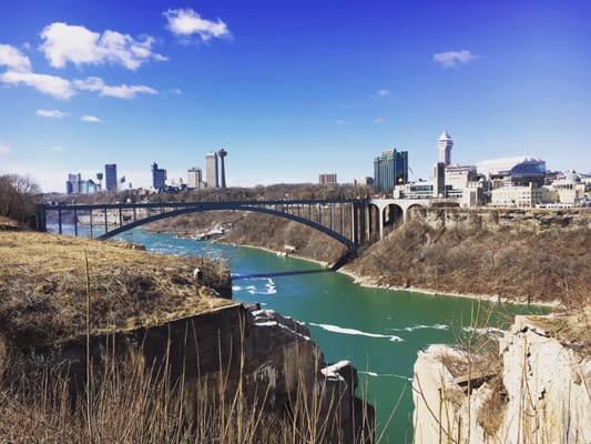 Down the street from the Whirlpool Bridge