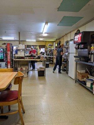 Kitchen area.