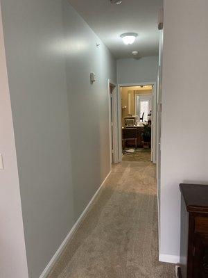 Hallway after (also painted all trim and doors)