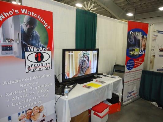 Our booth at the Virginia Home & Garden Show at Meadow Event Park