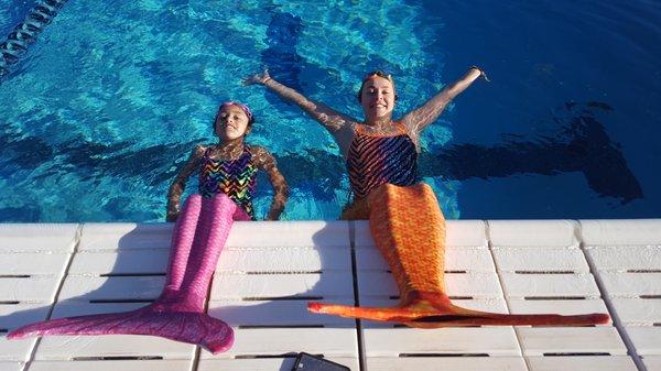 We love being mermaids