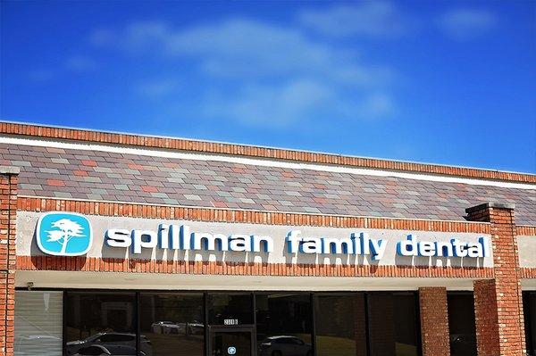 Spillman Family Dental outside sign