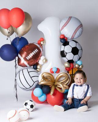 Number one sports balloon for my nephew.