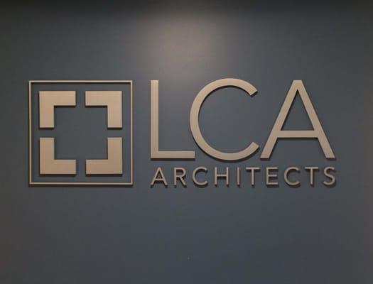 Channel letters for LCA Architects