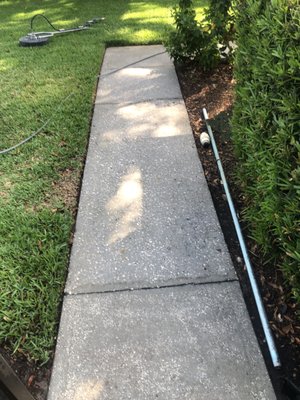 Sidewalk cleaning