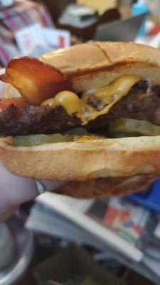 Another shot of my burger