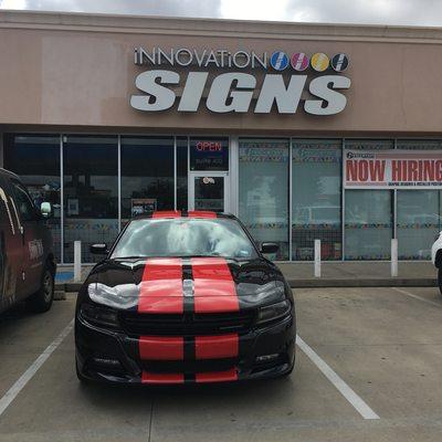 Rally stripes and Graphics cut and installed in house.