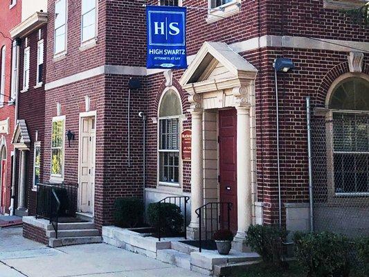 High Swartz Law Firm Entrance at 40 East Airy Street in Norristown, PA.