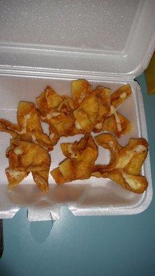 Whole order of crab rangoon