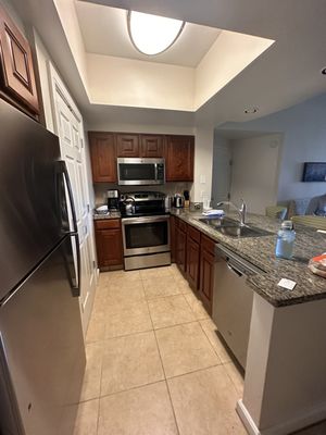 Kitchen in a 1br suite