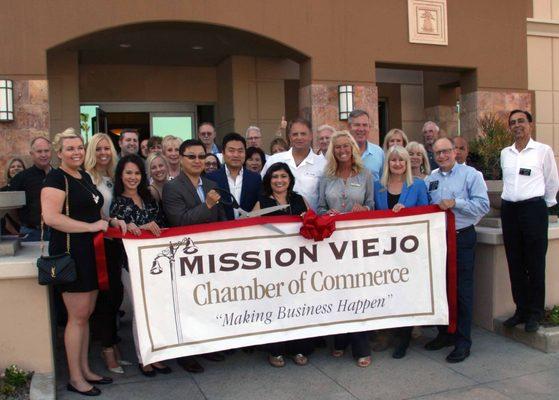 Mission Viejo Chamber honors Dr. Henry Kim DMD PC with ribbon cutting ceremony.