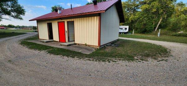 Public restrooms and showers