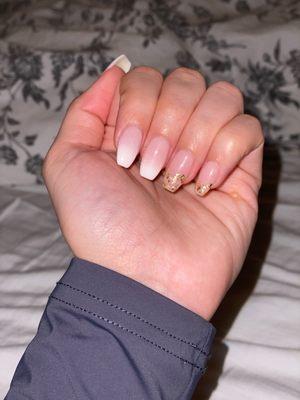 Ombré sns on my natural nails