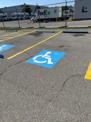 Parking lot striping