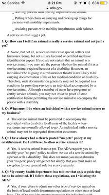 These are the ADA laws for service dogs.