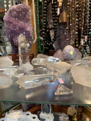 Crystals and jewelry