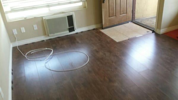 Flooring install by Scott.