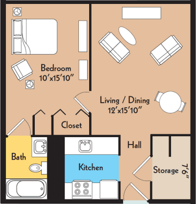 The Ontario - 1 Bedroom