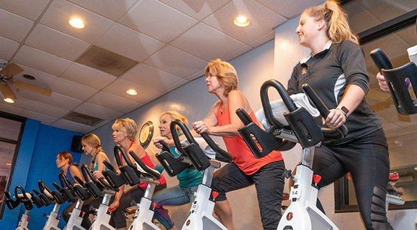 Whoever said, 'Never let 'em see you sweat' never participated in a Sierra Fitness spin class!