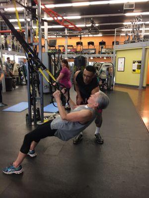 The TRX system is a total body workout anyone can use at any fitness level.