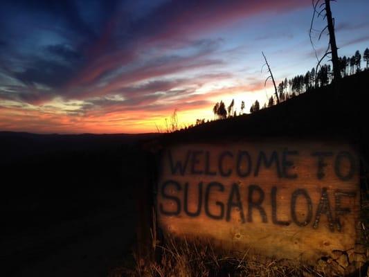 Entrance at sunset