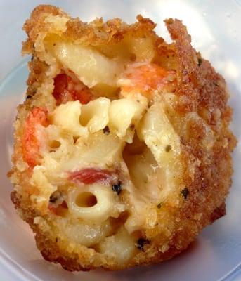 Maine Street Lobster, booth #14 - Fried lobster bacon mac & cheese ball