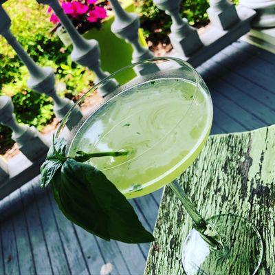 Lemon Basil Martini