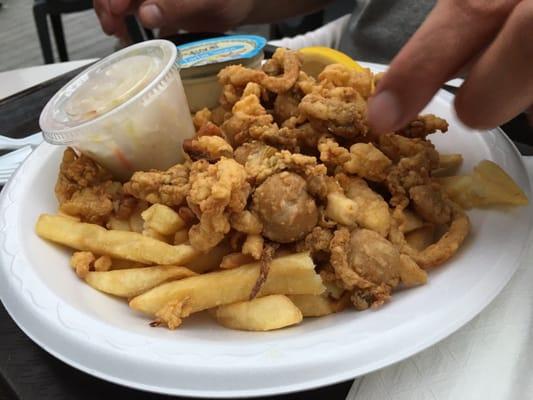 Full belly fried clams