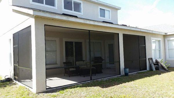 Patio/Lanai, after Screen Enclosure installed, left side view