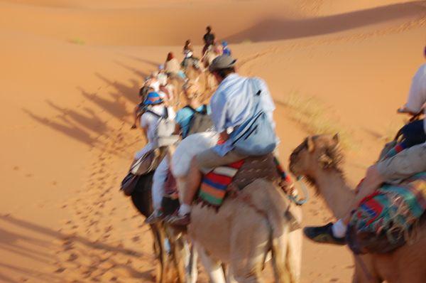 Speaking French in Morocco.