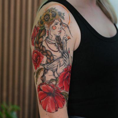 . Polish woman tattoo by Ada