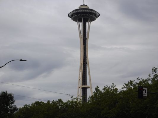 Space Needle in Seattle.  Join us an Alaskan cruise to see this wonderful site.