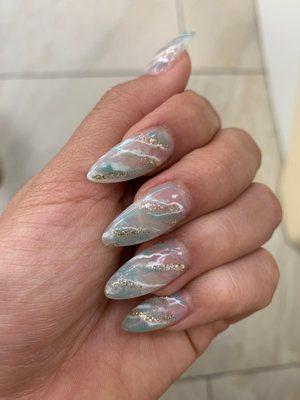 Marble nails