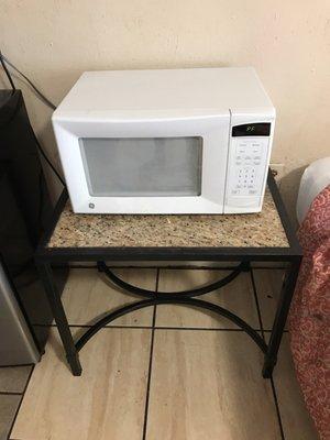 New microwaves, granite nightstands.