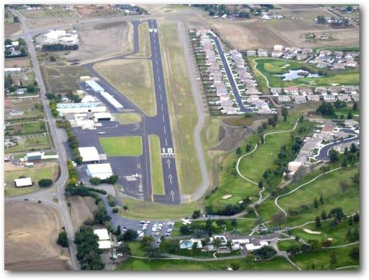 Watts-Woodland Airport from the North