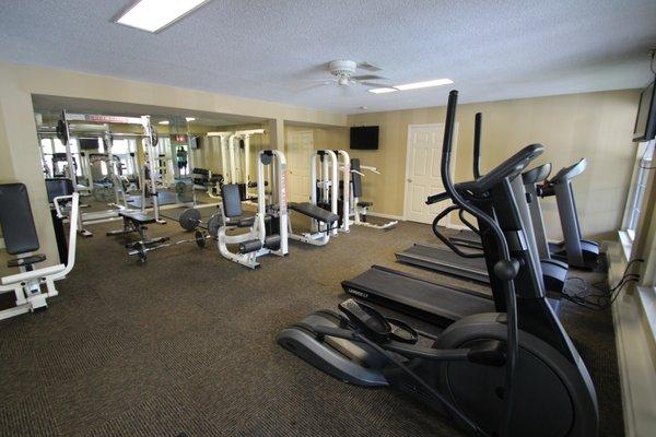 Fitness center.