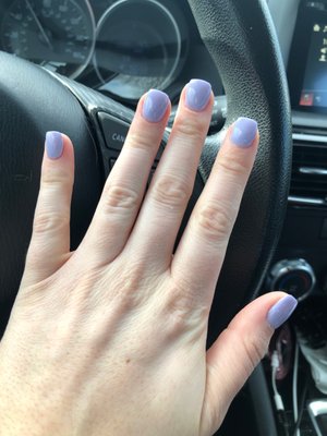 Lilac nails