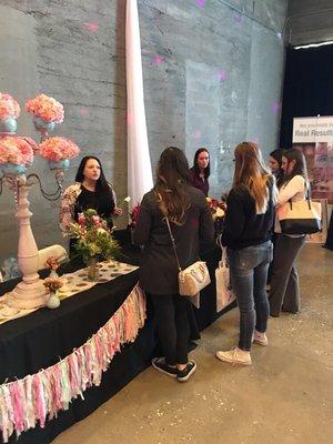 Bloom Boutique was she featured Florist at Bridal Bash 2017