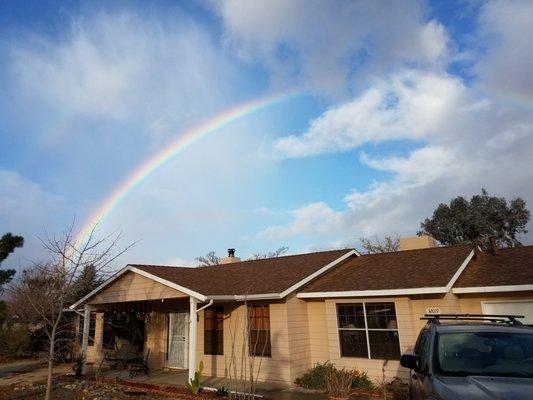 He got us this house. Not the rainbow but I still give him credit for that too. :)